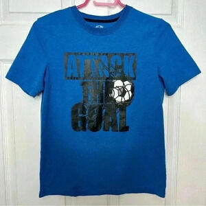Athletic Works Dri-More T-Shirt Attack the  Goal Blue Size Large